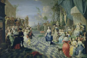 A Ball on the Terrace of a Palace (oil on canvas) A Ball on the Terrace of a Palace (oil on canvas)