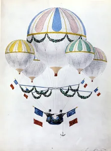 Balloon flotilla by Eugene Godard (1827 - 1890) Balloon flotilla by Eugene Godard (1827 - 1890)