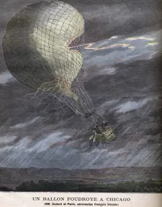 A balloon struck at Chicago Louis Godard Jr. (1858-1933) and Panis wounded on SATURDAY A balloon struck at Chicago Louis Godard Jr. (1858-1933) and Panis wounded on SATURDAY