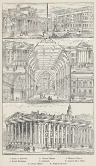 Bank of England, Custom House, Mansion House, Stock Exchange, Guildhall Bank of England, Custom House, Mansion House, Stock Exchange, Guildhall