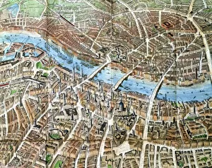 Images Dated 19th January 2007: Banks Balloon view of London, published by Banks & Co