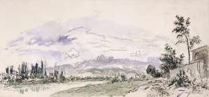 The Banks of the Isere, 27th September 1863 (w/c on paper) The Banks of the Isere, 27th September 1863 (w/c on paper)