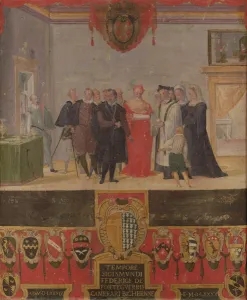 Baptism of Cosimo II de Medici 1589 (oil on panel) Baptism of Cosimo II de Medici 1589 (oil on panel)