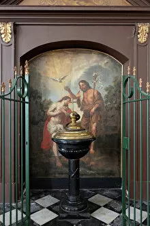 Flemish School Gallery: Baptism of Jesus in the Jordaan, Flemish School, 19th century
