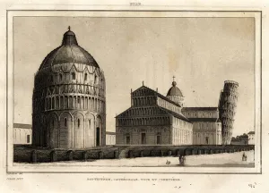 The baptistere, the cathedrale, the tower and the cemetery of Pisa The baptistere, the cathedrale, the tower and the cemetery of Pisa