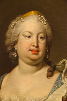 Barbara of Portugal or Braganza (oil on canvas) (detail) Barbara of Portugal or Braganza (oil on canvas) (detail)