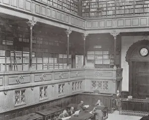 Central Library Gallery: Barcelona: Salon de Lectura de la Bibliotca Universitaria (b / w photo)