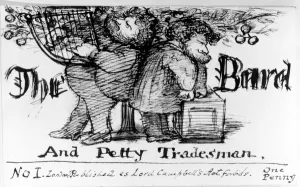 The Bard and Petty Tradesman, 1868 (pen & ink on paper) The Bard and Petty Tradesman, 1868 (pen & ink on paper)