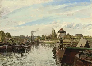 Barge on the Seine at Bougival, 1871 (oil on canvas) Barge on the Seine at Bougival, 1871 (oil on canvas)