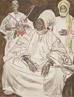 Alexander Yakovlev Gallery: Barma Mata, Sultan de Zinder, from Dessins et Peintures d Afrique