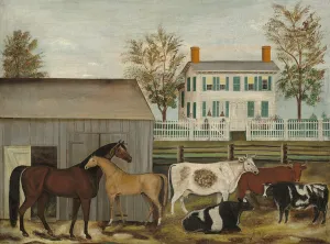 The Barnyard, late 19th century (oil on canvas) The Barnyard, late 19th century (oil on canvas)