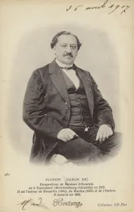 Baron de Flotow, German composer (1812-1883) (b/w photo) Baron de Flotow, German composer (1812-1883) (b/w photo)