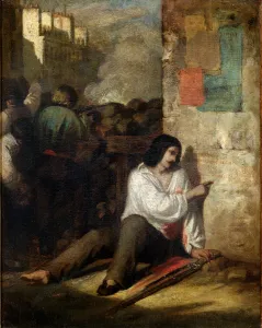 The Barricade in 1848 or, The Injured Insurgent, 1848-52 (oil on canvas) The Barricade in 1848 or, The Injured Insurgent, 1848-52 (oil on canvas)