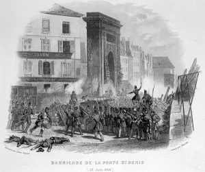 Barricade de la Porte Saint Denis (23 June 1848) - in " Barricade de la Porte Saint Denis (23 June 1848) - in "