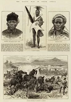 Basuto War Gallery: The Basuto War in South Africa (engraving)
