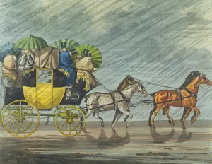 A Bath Coach, aquatinted by George Hunt (fl.1820-40) published 1820 (aquatint) A Bath Coach, aquatinted by George Hunt (fl.1820-40) published 1820 (aquatint)