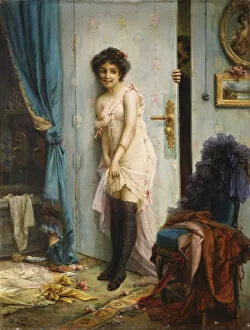 After the Bath, (oil on canvas)