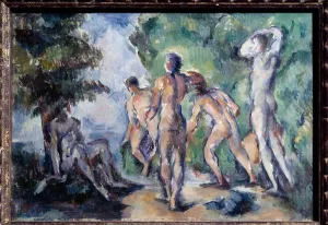 Bathers Painting by Paul Cezanne (1839-1906) 1895 Sun. 0,22x0,33 m Lyon Bathers Painting by Paul Cezanne (1839-1906) 1895 Sun. 0,22x0,33 m Lyon