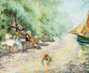 Bathers by the Side of a River; Les Baigneuses au Bord de la Riviere, (oil on canvas) Bathers by the Side of a River; Les Baigneuses au Bord de la Riviere, (oil on canvas)