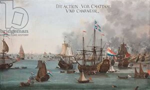 Galleon Collection: The Battle of Chatham, 1667 (oil on canvas)