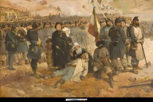 Crimean War Gallery: Battle of the Chernaya, 1857 (oil on canvas) (detail of 3497537)
