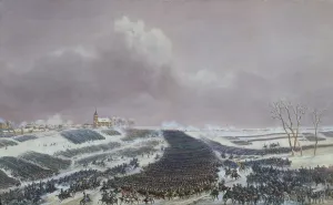 The Battle of Eylau, 8th February 1807 (w/c on paper) The Battle of Eylau, 8th February 1807 (w/c on paper)