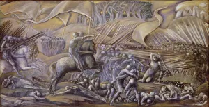 The Battle of Flodden Field, 1882 (gouache and w/c on paper) The Battle of Flodden Field, 1882 (gouache and w/c on paper)