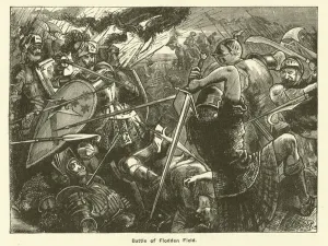 Boys Own Gallery: Battle Of Flodden Field (engraving)