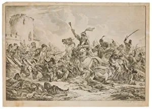 Battle between the Georgians and the Mountain Tribes, 1826 (lithograph) Battle between the Georgians and the Mountain Tribes, 1826 (lithograph)