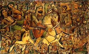 The Battle of Kerbala, 19th century (oil on canvas) The Battle of Kerbala, 19th century (oil on canvas)