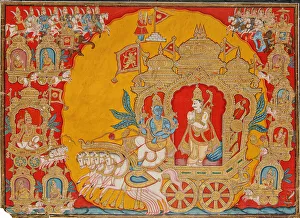 The Battle of Kurukshetra, from Mysore, India, 1800-25 The Battle of Kurukshetra, from Mysore, India, 1800-25