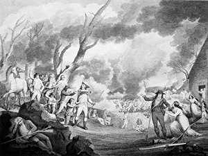 Battle of Lexington, April 19th 1775, engraved by Cornelius Tiebout (c Battle of Lexington, April 19th 1775, engraved by Cornelius Tiebout (c