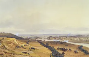 Battle of Montereau, 18th February 1814, 1840 (w/c on paper) Battle of Montereau, 18th February 1814, 1840 (w/c on paper)