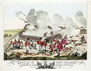 Earthworks Gallery: Battle of New Orleans and death of Major General Packenham on the 8th of January 1815