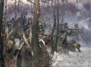 Images Dated 6th October 2006: Battle of Olszynk Grochowsk, Warsaw, 25 February 1831, 1912 (oil on canvas)