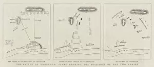 Omdurman Collection: The Battle of Omdurman, Plans showing the Positions of the two Armies (engraving)