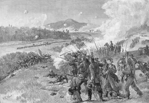 The Battle of Resaca, Georgia, May 14th 1864, illustration from Battles The Battle of Resaca, Georgia, May 14th 1864, illustration from Battles