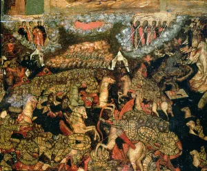 Battle between the Russian and Tatar troops in 1380, 1640s (oil on canvas) Battle between the Russian and Tatar troops in 1380, 1640s (oil on canvas)