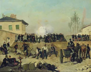 The Battle of Villejuif, Siege of Paris, 1870 (oil on canvas) The Battle of Villejuif, Siege of Paris, 1870 (oil on canvas)