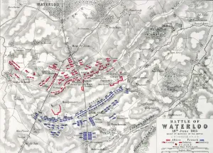 Battle of Waterloo, 18th June 1815, Sheet 1st (engraving) (see also 193243) Battle of Waterloo, 18th June 1815, Sheet 1st (engraving) (see also 193243)