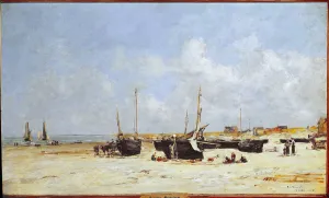 On the beach of Berck, Pas-de-Calais (oil on canvas, 1877) On the beach of Berck, Pas-de-Calais (oil on canvas, 1877)