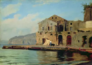 Beach House at Sorrento (oil on paper on canvas) Beach House at Sorrento (oil on paper on canvas)
