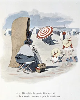 Beach scene in 'Etoile de mer'. A. Guillaume. Editions Simonis Empis, Paris Beach scene in 'Etoile de mer'. A. Guillaume. Editions Simonis Empis, Paris