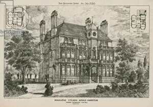 Beauchene, Fitzjohn Avenue, Hampstead (engraving)
