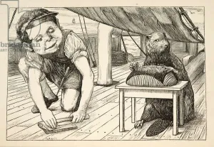 The Beaver kept looking the opposite way, from The Hunting of the Snark The Beaver kept looking the opposite way, from The Hunting of the Snark
