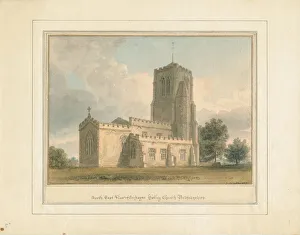 Bedfordshire - Cockayne Hatley Church, 1817 (w/c on paper) Bedfordshire - Cockayne Hatley Church, 1817 (w/c on paper)