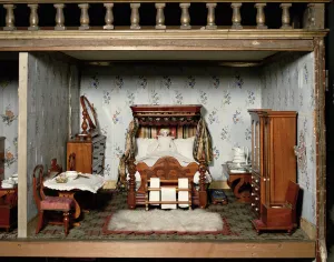A bedroom in Mrs Bryant's Pleasure, c.1860 (mixed media) A bedroom in Mrs Bryant's Pleasure, c.1860 (mixed media)