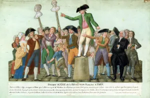 The Beginning of the French Revolution, 12 July 1789, Paris (gouache on card) The Beginning of the French Revolution, 12 July 1789, Paris (gouache on card)