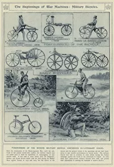 The beginnings of war machines, military bicycles, forerunners of the modern military bicycle