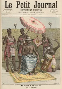 Behanzin (1844-1906) King of Dahomey, from Le Petit Journal, 23rd April 1892 Behanzin (1844-1906) King of Dahomey, from Le Petit Journal, 23rd April 1892